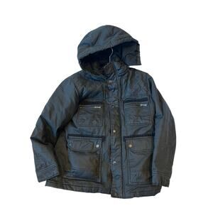 English Laundry Denim Hooded Winter Jacket Womans L